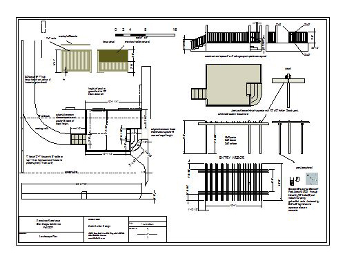 4 denoch garden and entry arbor plan